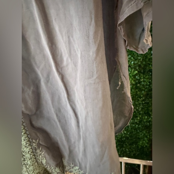 Johnny Was Gray Tunic Top with Orange Embroidery - Picture 10 of 13